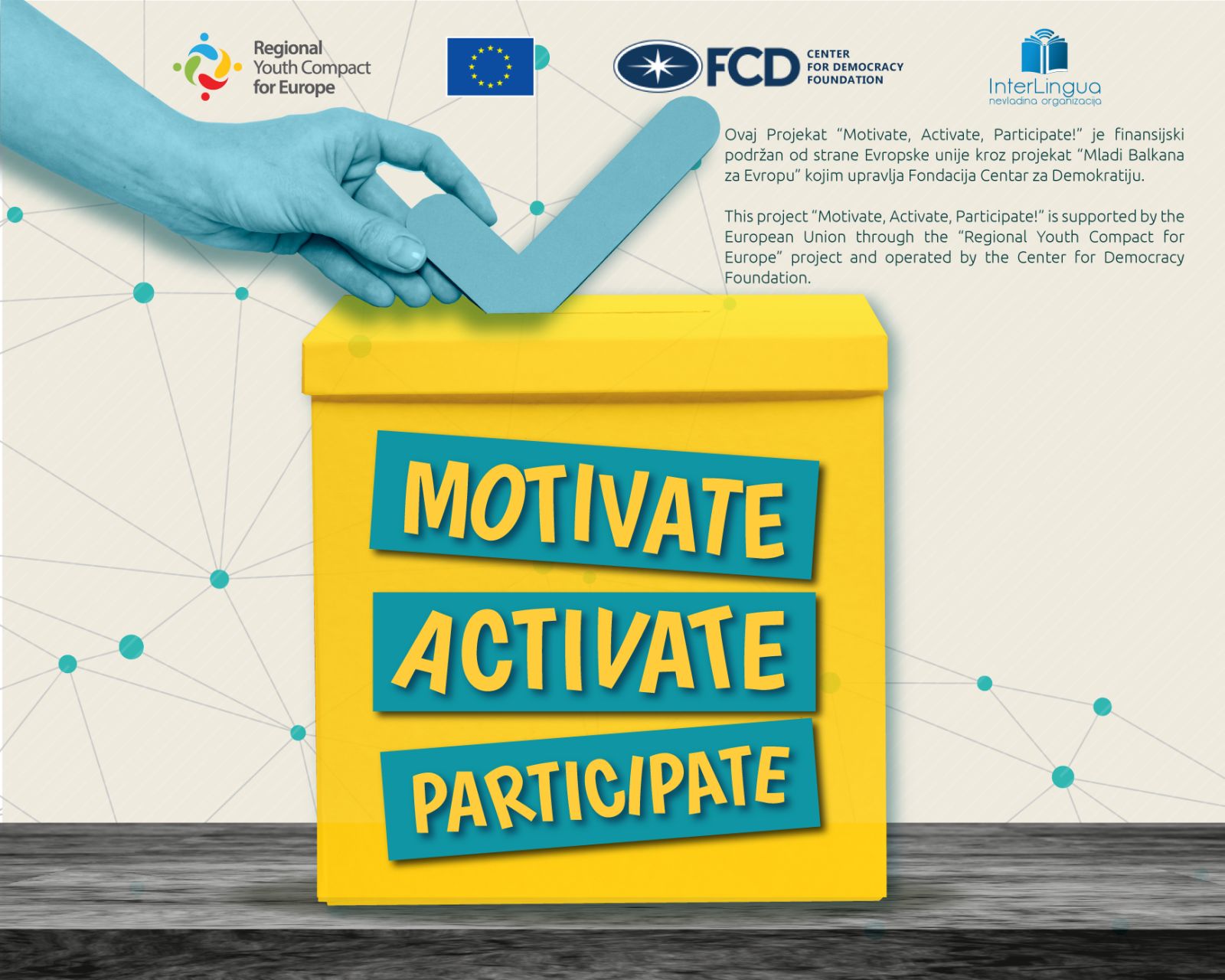 Odabrani pobjednici konkursa u okviru projekta Motivate, Activate, Participate!